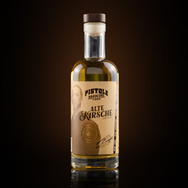 Pistole Hardcore-Food Spirituose Alte Kirsche
