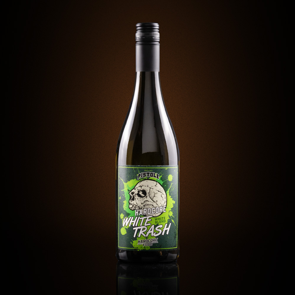 Pistole Hardcore-Food Weißweincuvée - Trocken Hardcore White Trash