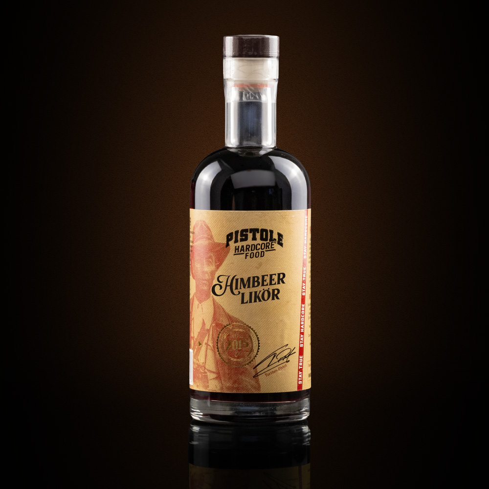 Pistole Hardcore-Food Himbeer Likör