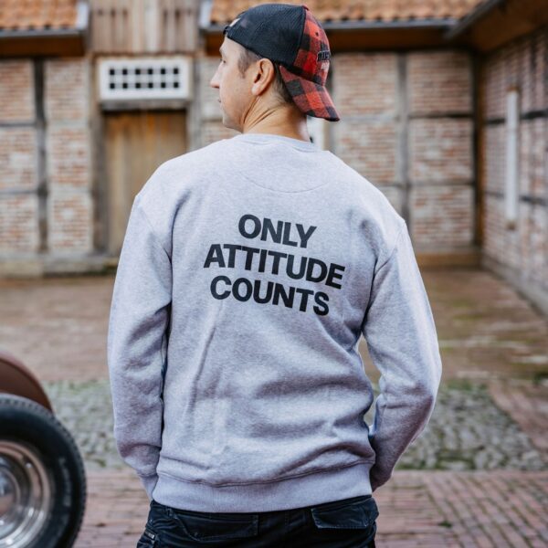 Rückseite des Pistole Hardcore-Food Only Attitude Counts Hoodie