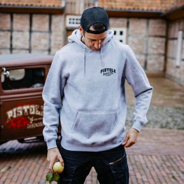 Vorderseite des Pistole Hardcore-Food Love & Peace Hoodie