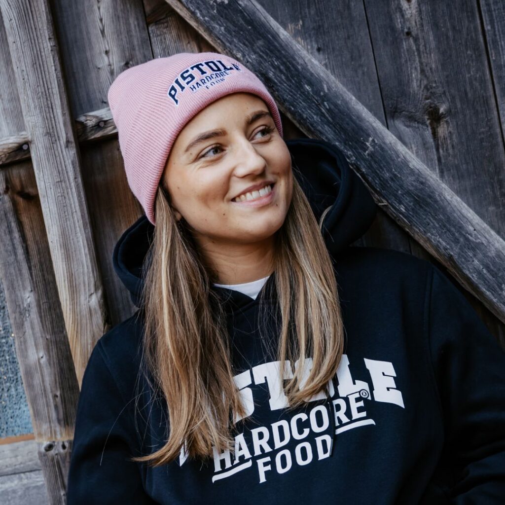 Pistole Beanie in der Farbe Rosa