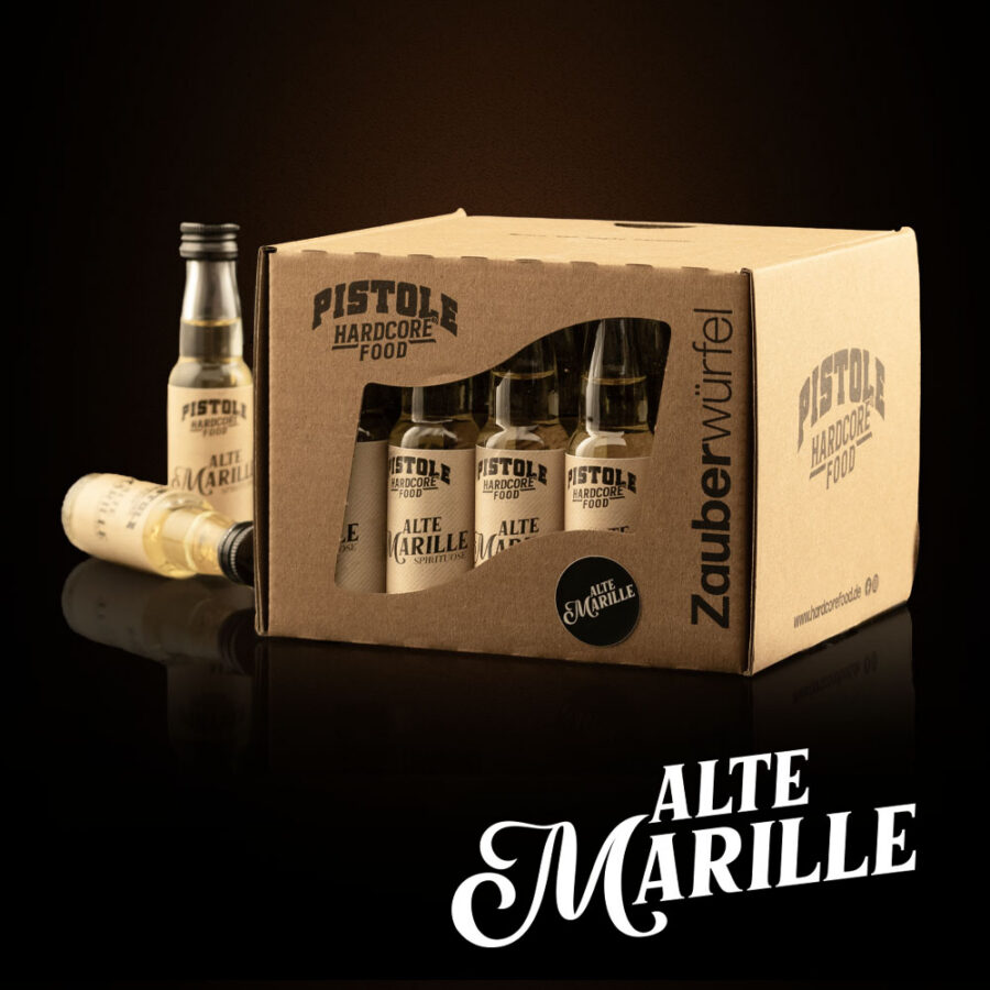 Zauberwürfel Alte Marille von Pistole Hardcore-Food