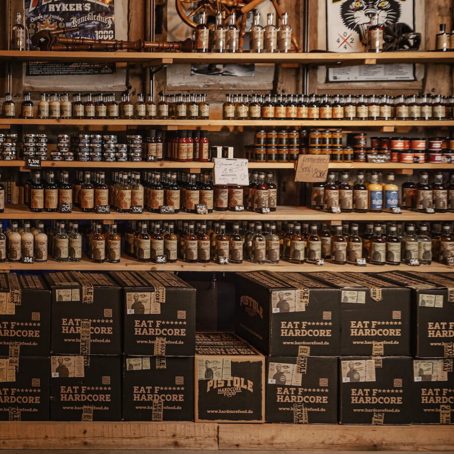 Pistole Hardcore-Food Premium Spirituosen