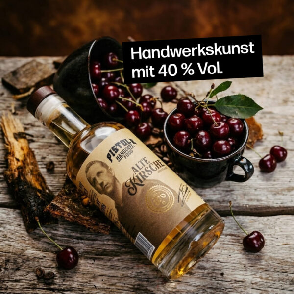 Alte Kirsche Obstler mit 40% Vol. Alkohol