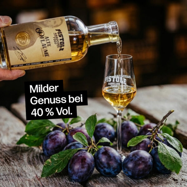 Pflaumen Obstler mit 40% Vol.