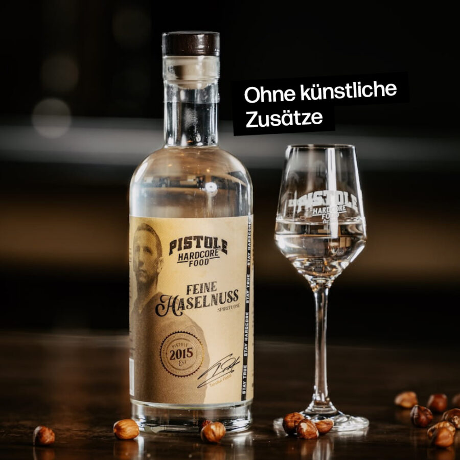 Haselnuss Obstler ohne künstliche Zusätze
