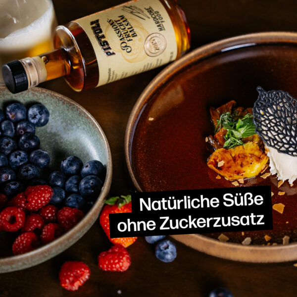 Passionsfrucht Balsamessig mit natürlicher Süße ohne Zuckerzusatz