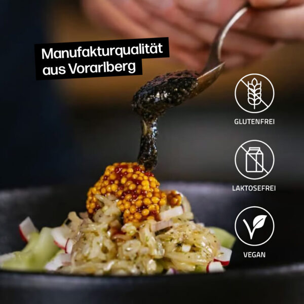 Körniger Senf aus Manufakturqualität aus dem Voralberg