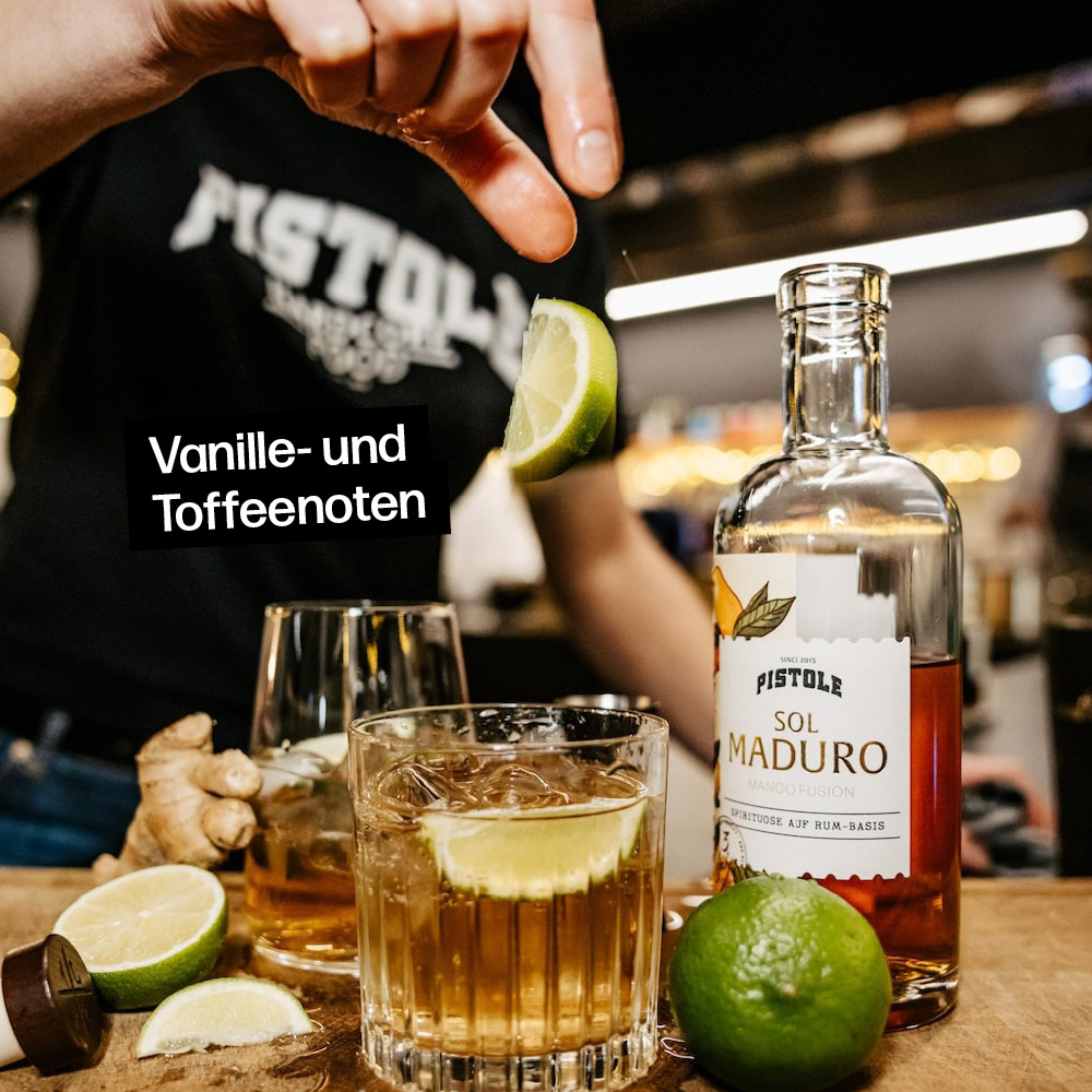 Spirituose auf Rum-Basis mit Vanille- und Toffeenoten