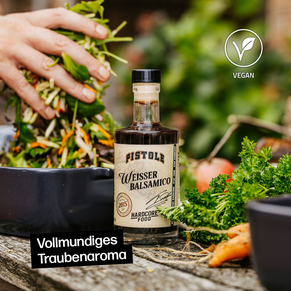 Weißer Balsamico mit vollmundigem Traubenaroma