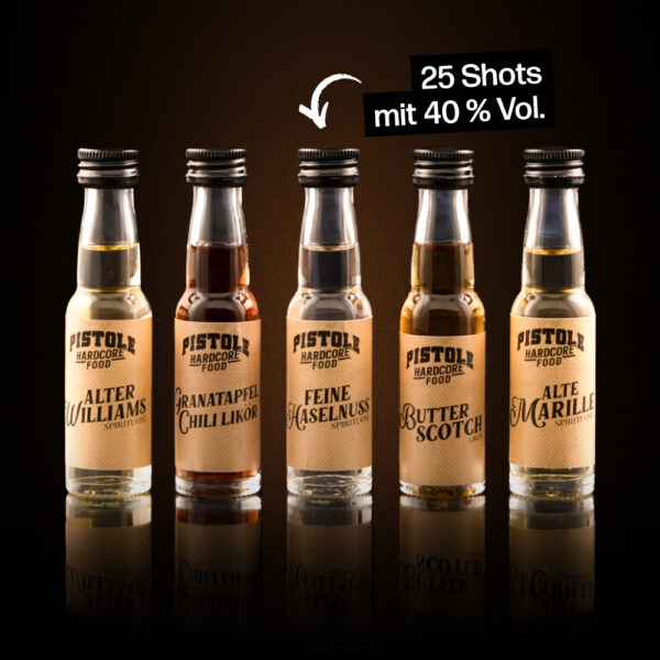 Zauberwürfel Feine Haselnuss mit 25 Shots mit 40% Vol.