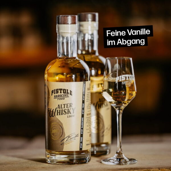 Alter Whisky Likör mit feiner Vanille im Abgang