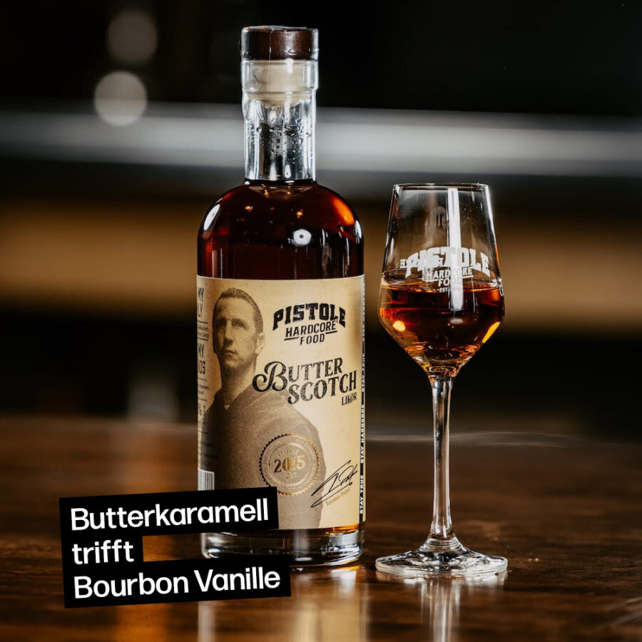 Butterscotch Likör mit Butterkaramell und Bourbon Vanille