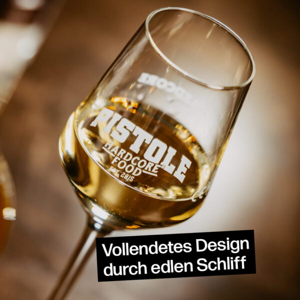 Tasting Glas für Liköre und Obstler mit vollendetem Design durch edlen Schliff
