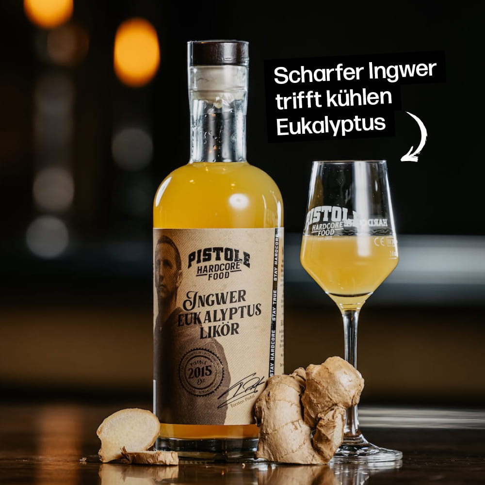 Ingwer Eukalyptus Likör