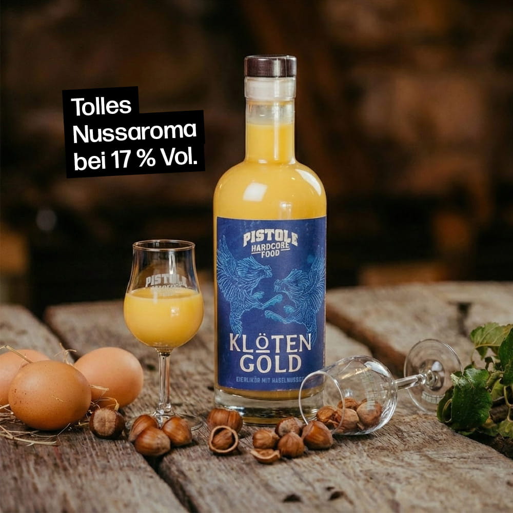 Eierlikör mit tollem Nussaroma bei 17% Vol. Alkohol
