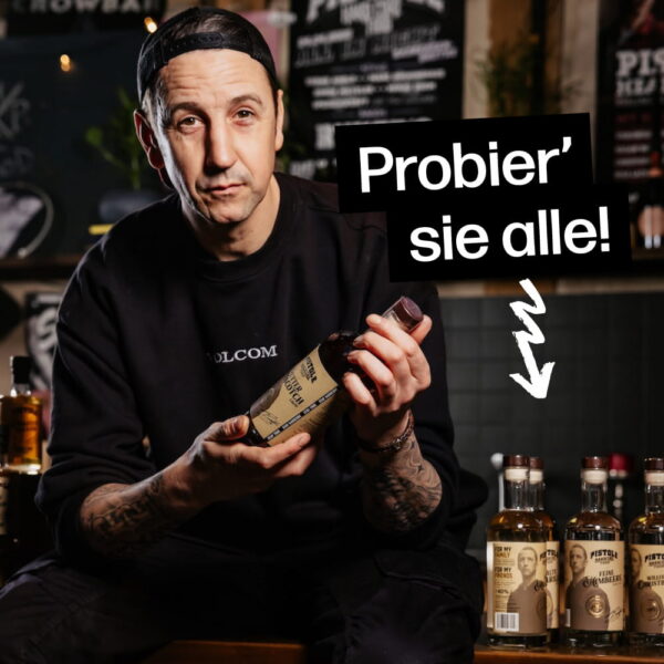 Entdecke die Premium Liköre und Premium Obstler von Pistole Hardcore-Food