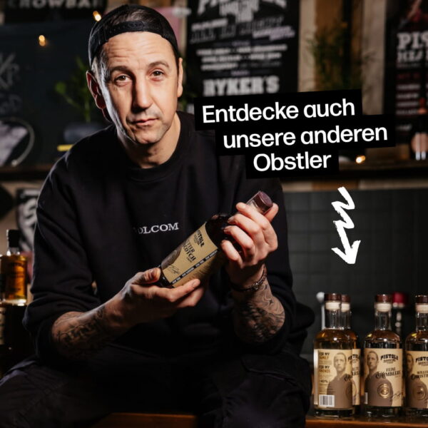 Entdecke die Premium Liköre und Premium Obstler von Pistole Hardcore-Food