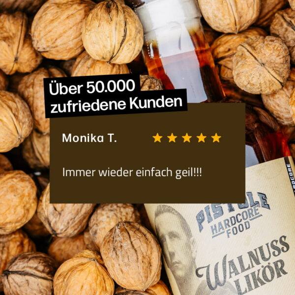 Über 50.000 zufriedene Kunden von Pistole Hardcore-Food