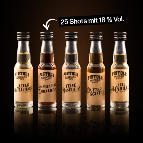 Zauberwürfel Granatapfel Chili als 25 Shots mit 18% Vol.